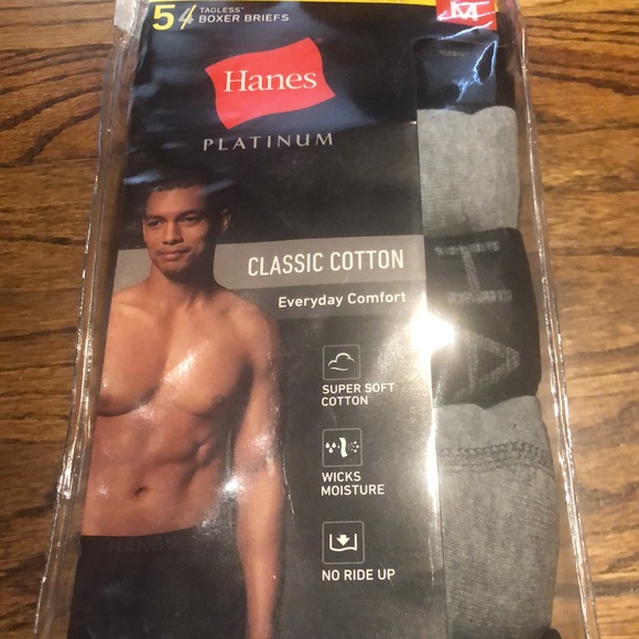 Hanes 5pk boxer briefs - Picture 2 of 4